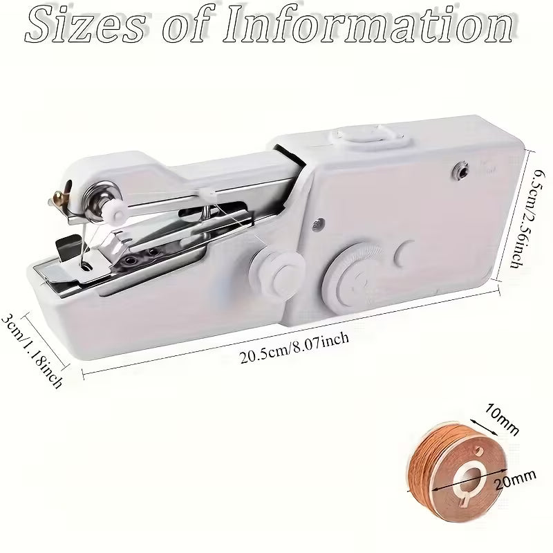 Portable Handheld Mini Sewing Machine - Cordless Electric Stitching Tool