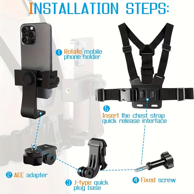 Chest Mount Mobile Holder Strap Discounters.pk