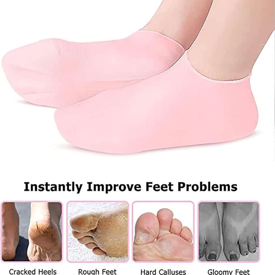 Silicone Moisturizing Socks - High Quality & Long Lasting Discounters.pk online shopping