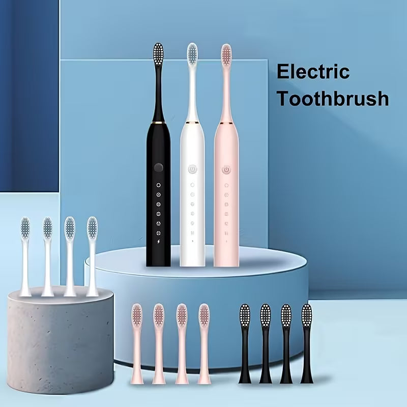 Electric Toothbrush in Black, White and Pink