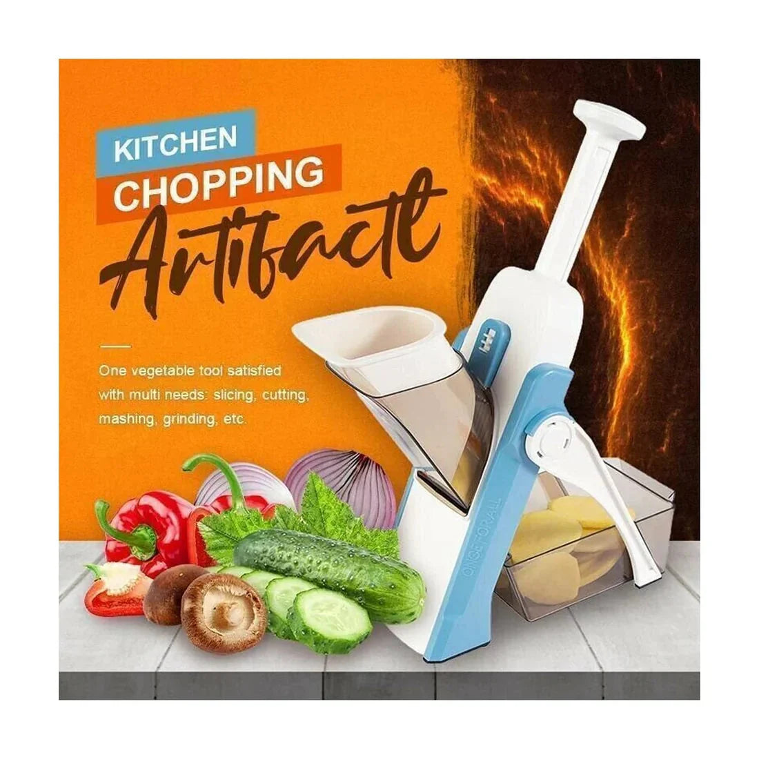 Kitchen Bundle Chopping Artifact+Pushing Chopper Discounters.pk