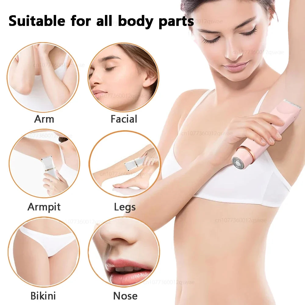 Electric Shaver for Woman Double Head Dual Purpose Female