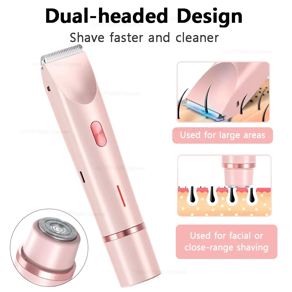 Electric Shaver for Woman Double Head Dual Purpose Female