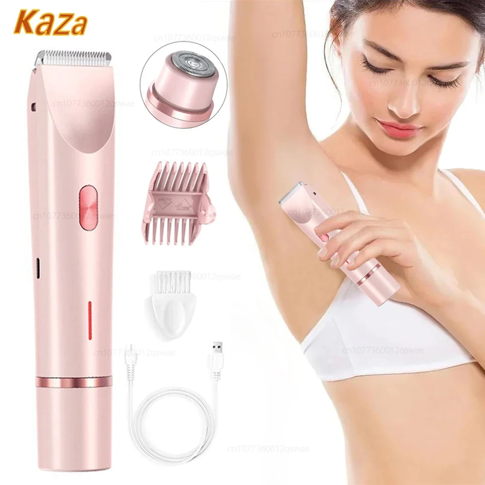 Electric Shaver for Woman Double Head Dual Purpose Female