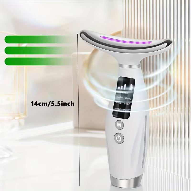 7-Color LED Photon Neck and Face Beauty Device - Skin