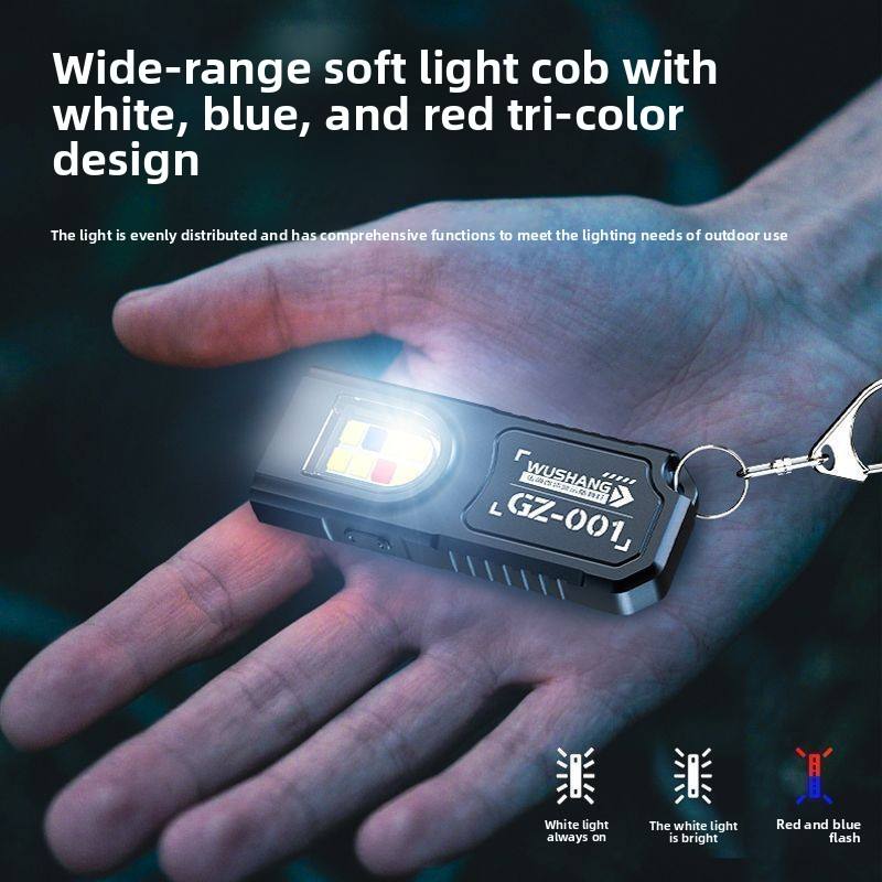 USB Rechargeable Keychain LED Flashlight