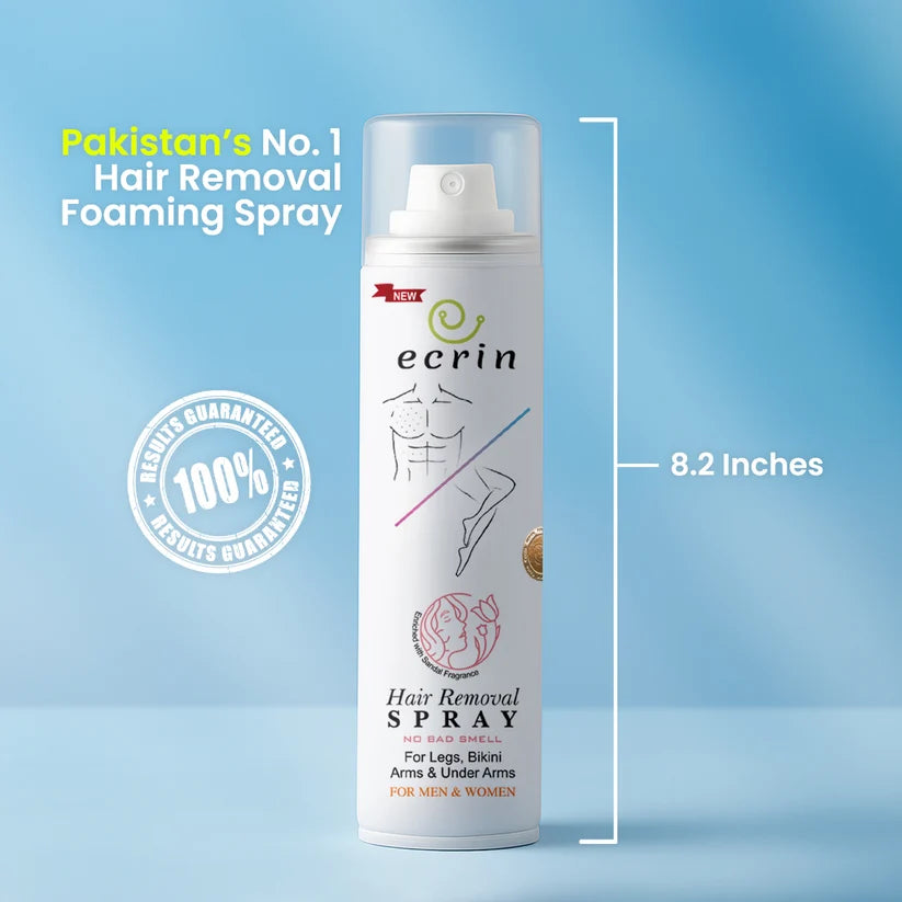 New Ecrin Hair Removal Foaming Spray (for men & women