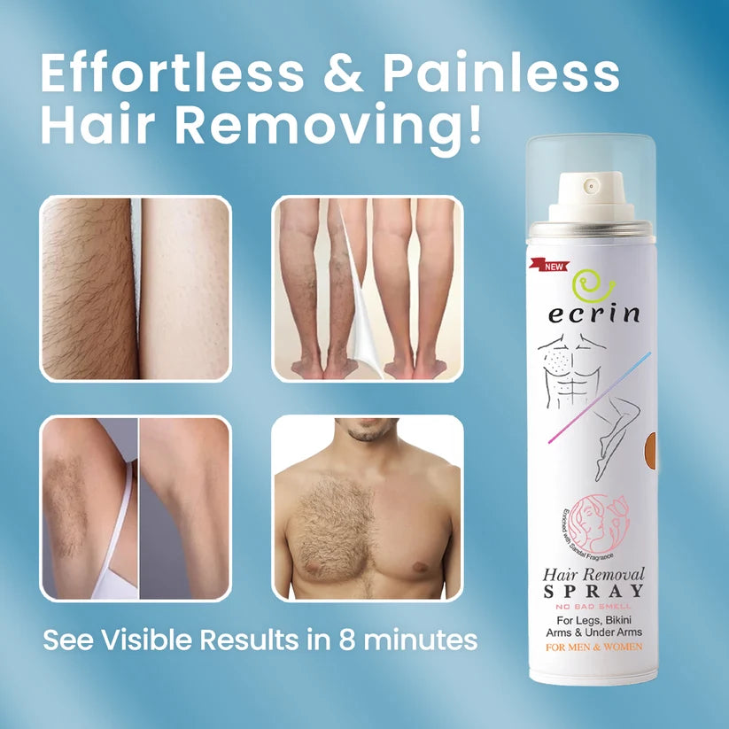 New Ecrin Hair Removal Foaming Spray (for men & women