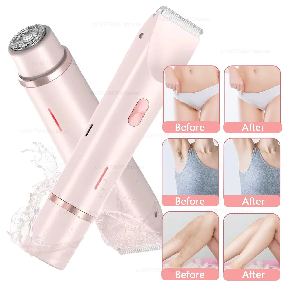 Electric Shaver for Woman Double Head Dual Purpose Female