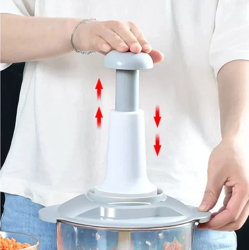 Kitchen Bundle Chopping Artifact+Pushing Chopper Discounters.pk